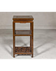 Three-Tiered Accent Table with Horse Hoof Feet
