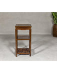 Three-Tiered Accent Table with Horse Hoof Feet