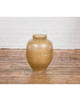Taishō Period Sand Glaze Vase with Dripping Finish, circa 1900