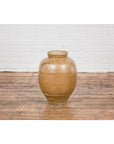 Taishō Period Sand Glaze Vase with Dripping Finish, circa 1900