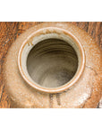 Taishō Period Sand Glaze Vase with Dripping Finish, circa 1900