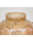 Taishō Period Sand Glaze Vase with Dripping Finish, circa 1900