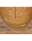 Taishō Period Sand Glaze Vase with Dripping Finish, circa 1900