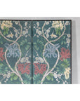 Botanical Hand-Painted Room Divider with Vibrant Flowers and Vines, Vintage-8. Asian & Chinese Furniture, Art, Antiques, Vintage Home Décor for sale at FEA Home
