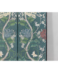 Botanical Hand-Painted Room Divider with Vibrant Flowers and Vines, Vintage-10. Asian & Chinese Furniture, Art, Antiques, Vintage Home Décor for sale at FEA Home