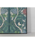 Botanical Hand-Painted Room Divider with Vibrant Flowers and Vines, Vintage-13. Asian & Chinese Furniture, Art, Antiques, Vintage Home Décor for sale at FEA Home