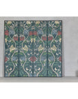 Botanical Hand-Painted Room Divider with Vibrant Flowers and Vines, Vintage-2. Asian & Chinese Furniture, Art, Antiques, Vintage Home Décor for sale at FEA Home