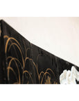 Vintage Coromandel Screen with White Cranes, Gold Accents, and Black Lacquer