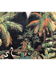 Vintage Four-Panel Screen with Curved Design and Raised Bird Decor
