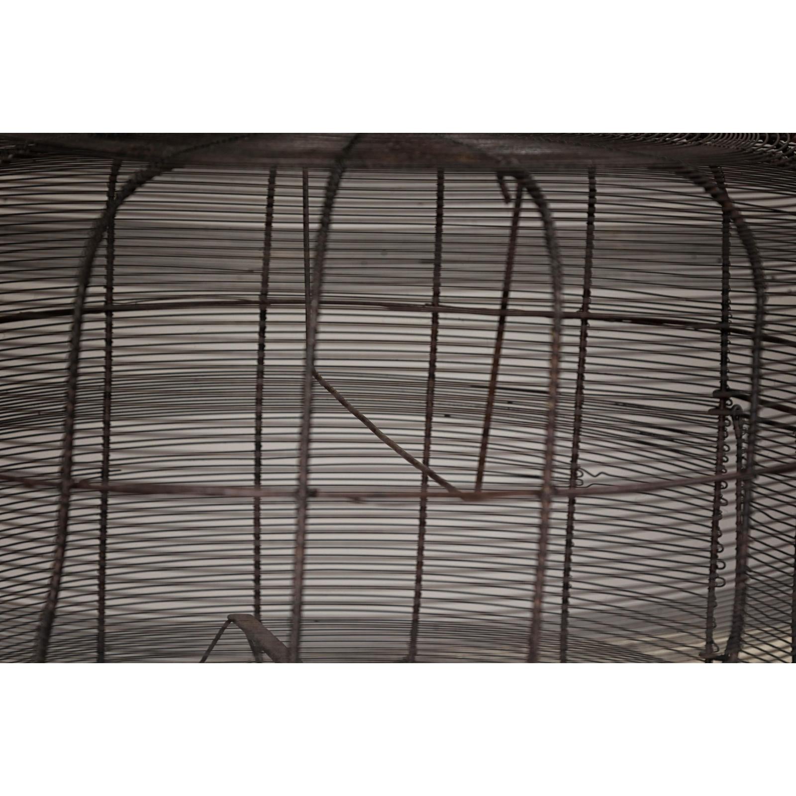 Decorative Vintage Round Metal Birdcage