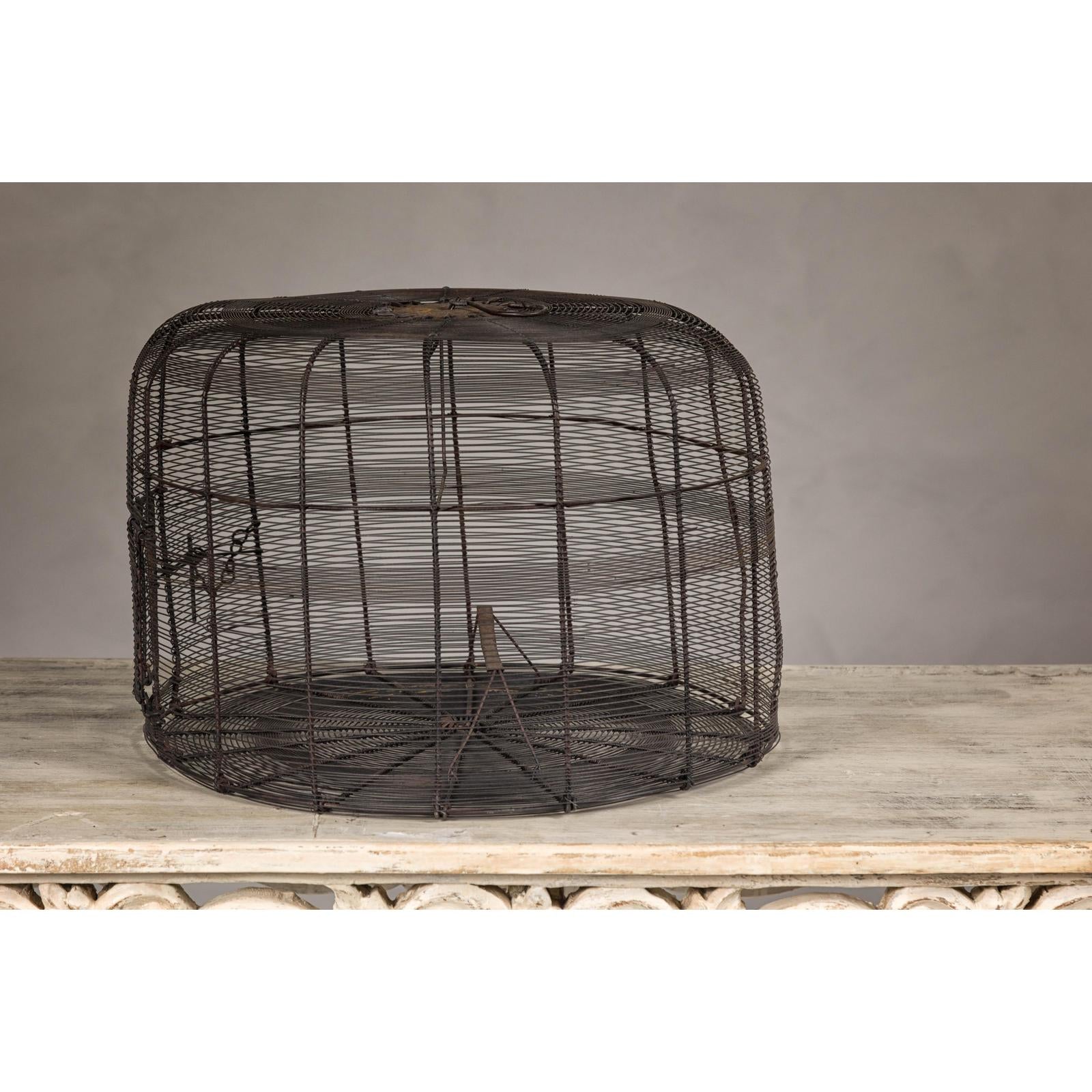 Decorative Vintage Round Metal Birdcage