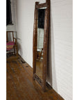 Antique Country Style Driftwood Made into Full Length Mirror, Rustic Character