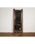 Antique Country Style Driftwood Made into Full Length Mirror, Rustic Character