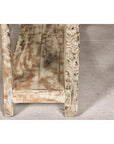 2Test Title- Mughal Style Whitewash Console Table with Carved Apron and Lower Shelf (Copy)-15. Asian & Chinese Furniture, Art, Antiques, Vintage Home Décor for sale at FEA Home