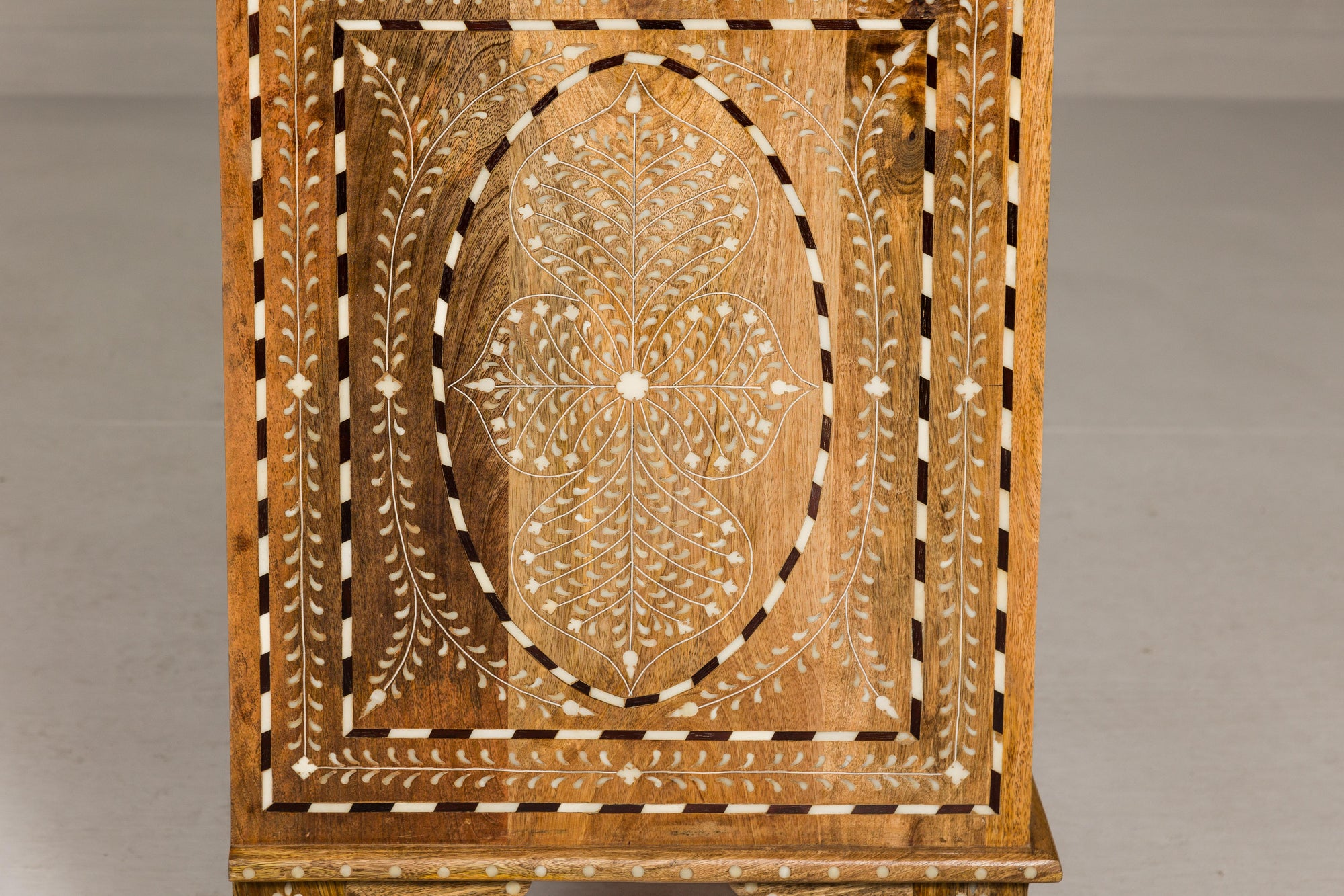Anglo Style Mango Wood Buffet with Geometric Bone Inlay-36. Asian &amp; Chinese Furniture, Art, Antiques, Vintage Home Décor for sale at FEA Home