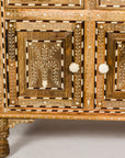 Anglo Style Mango Wood Buffet with Geometric Bone Inlay-26. Asian & Chinese Furniture, Art, Antiques, Vintage Home Décor for sale at FEA Home