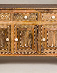 Anglo Style Mango Wood Buffet with Geometric Bone Inlay-28. Asian & Chinese Furniture, Art, Antiques, Vintage Home Décor for sale at FEA Home
