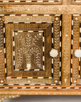 Anglo Style Mango Wood Buffet with Geometric Bone Inlay-29. Asian & Chinese Furniture, Art, Antiques, Vintage Home Décor for sale at FEA Home