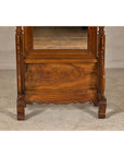 Late 19th Century Dutch Colonial Hardwood Cheval Mirror with Carved Details