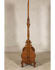 Late 19th Century Dutch Colonial Hardwood Cheval Mirror with Carved Details