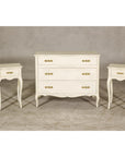 Provincial Style West Michigan Company Cream Dresser and Nightstands Set