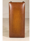 Theodore Alexander Louis XIII Style Leather Bench with Turned Hardwood Legs