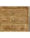 Pair of Distressed Vintage Nightstands with Subtle Brown and Green Patina