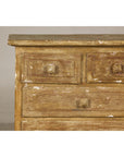 Pair of Distressed Vintage Nightstands with Subtle Brown and Green Patina