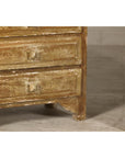 Pair of Distressed Vintage Nightstands with Subtle Brown and Green Patina