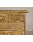 Pair of Distressed Vintage Nightstands with Subtle Brown and Green Patina