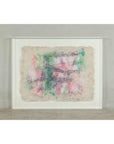 Ethereal Leanne Weissler Abstract Painting in Lucite Box Frame, Pastel Hues