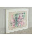 Ethereal Leanne Weissler Abstract Painting in Lucite Box Frame, Pastel Hues