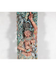 Antique Carved Wood Sculpture of Parvati with Vibrant Polychrome-6. Asian & Chinese Furniture, Art, Antiques, Vintage Home Décor for sale at FEA Home