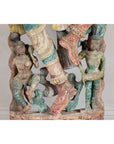 Antique Carved Wood Sculpture of Parvati with Vibrant Polychrome-11. Asian & Chinese Furniture, Art, Antiques, Vintage Home Décor for sale at FEA Home