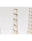 Three Slender Vases with Brown & White Drip, Sold Each