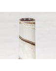 Three Slender Vases with Brown & White Drip, Sold Each