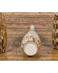 Three Slender Vases with Brown & White Drip, Sold Each