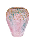 Hand-Crafted American Artists Collection Pink Pastel Vase with Weaving