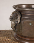Meiji Japanese Bronze Hibachi with Elephant Ring Handles, additional gallery view 13