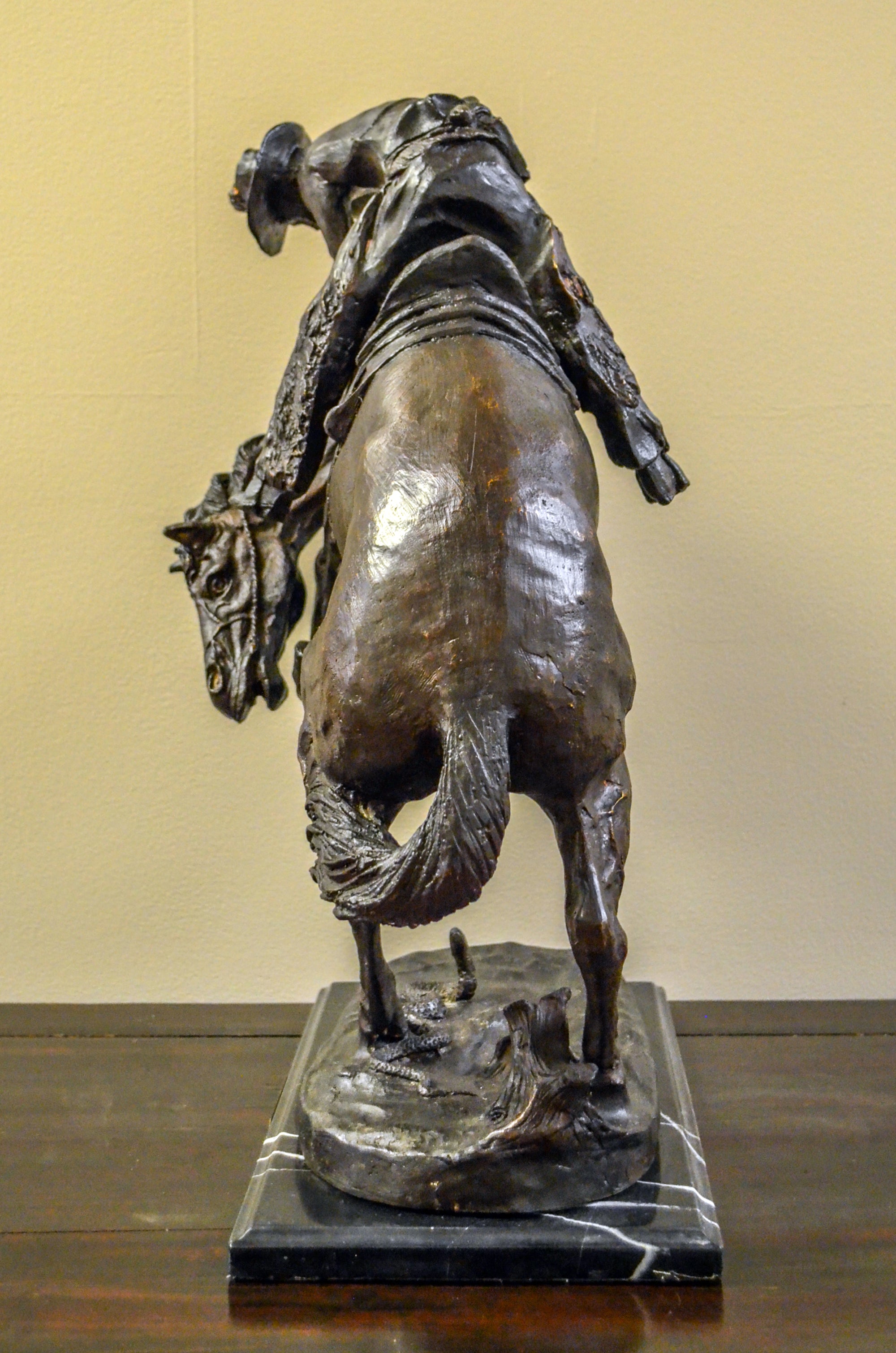 &quot;Rattlesnake&quot; Frederic Remington Bronze Tabletop Statue
