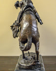 "Rattlesnake" Frederic Remington Bronze Tabletop Statue
