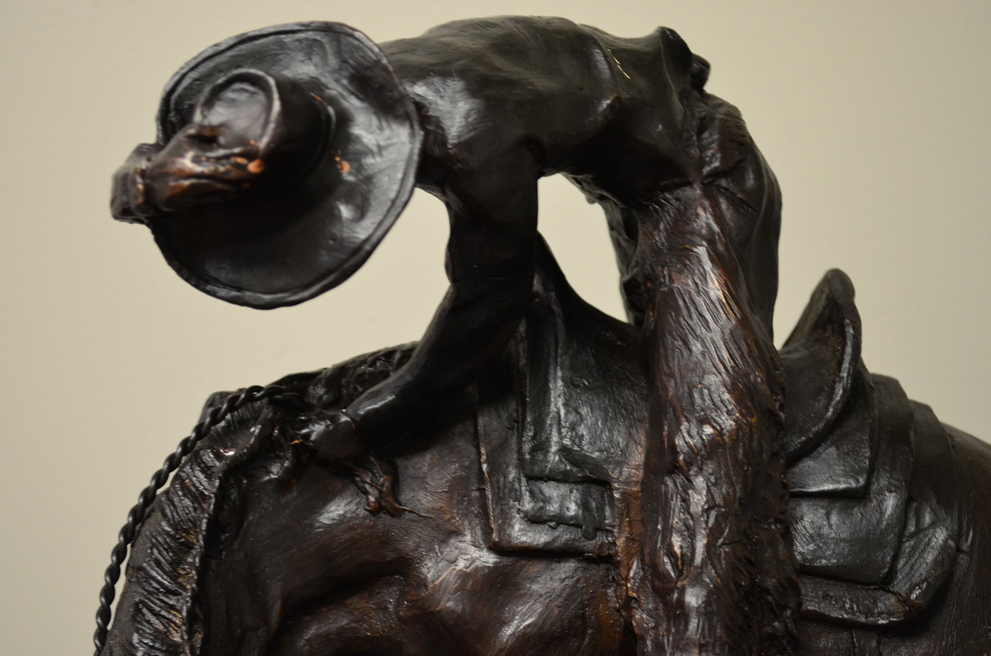 &quot;Rattlesnake&quot; Frederic Remington Bronze Tabletop Statue