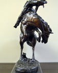 "Rattlesnake" Frederic Remington Bronze Tabletop Statue