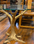 Bronze Tree Table in Gold Patina-5. Asian & Chinese Furniture, Art, Antiques, Vintage Home Décor for sale at FEA Home