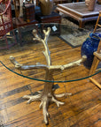Bronze Tree Table in Gold Patina-6. Asian & Chinese Furniture, Art, Antiques, Vintage Home Décor for sale at FEA Home