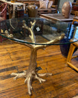 Bronze Tree Table in Gold Patina-7. Asian & Chinese Furniture, Art, Antiques, Vintage Home Décor for sale at FEA Home