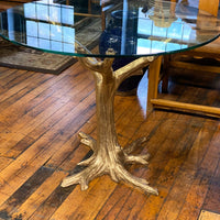 Bronze Tree Table in Gold Patina