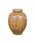 Taishō Period Sand Glaze Vase with Dripping Finish, circa 1900