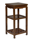 Three-Tiered Accent Table with Horse Hoof Feet