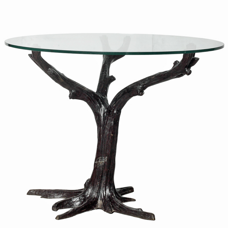 Bronze Tree Table in Brown Patina-RG928-10. Asian & Chinese Furniture, Art, Antiques, Vintage Home Décor for sale at FEA Home